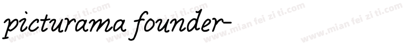picturama founder字体转换